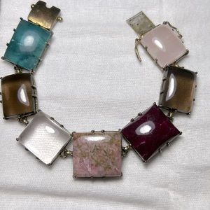Anthropologie Gem Stone Bracelet, 7”